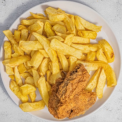 1Pc Chicken & Chips