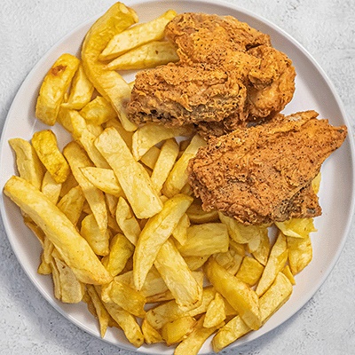 2Pc Chicken & Chips